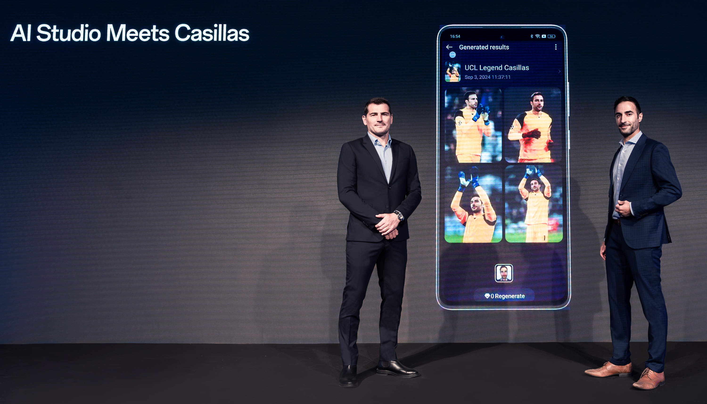 Iker Casillas Fernández Experiences the AI Studio Feature